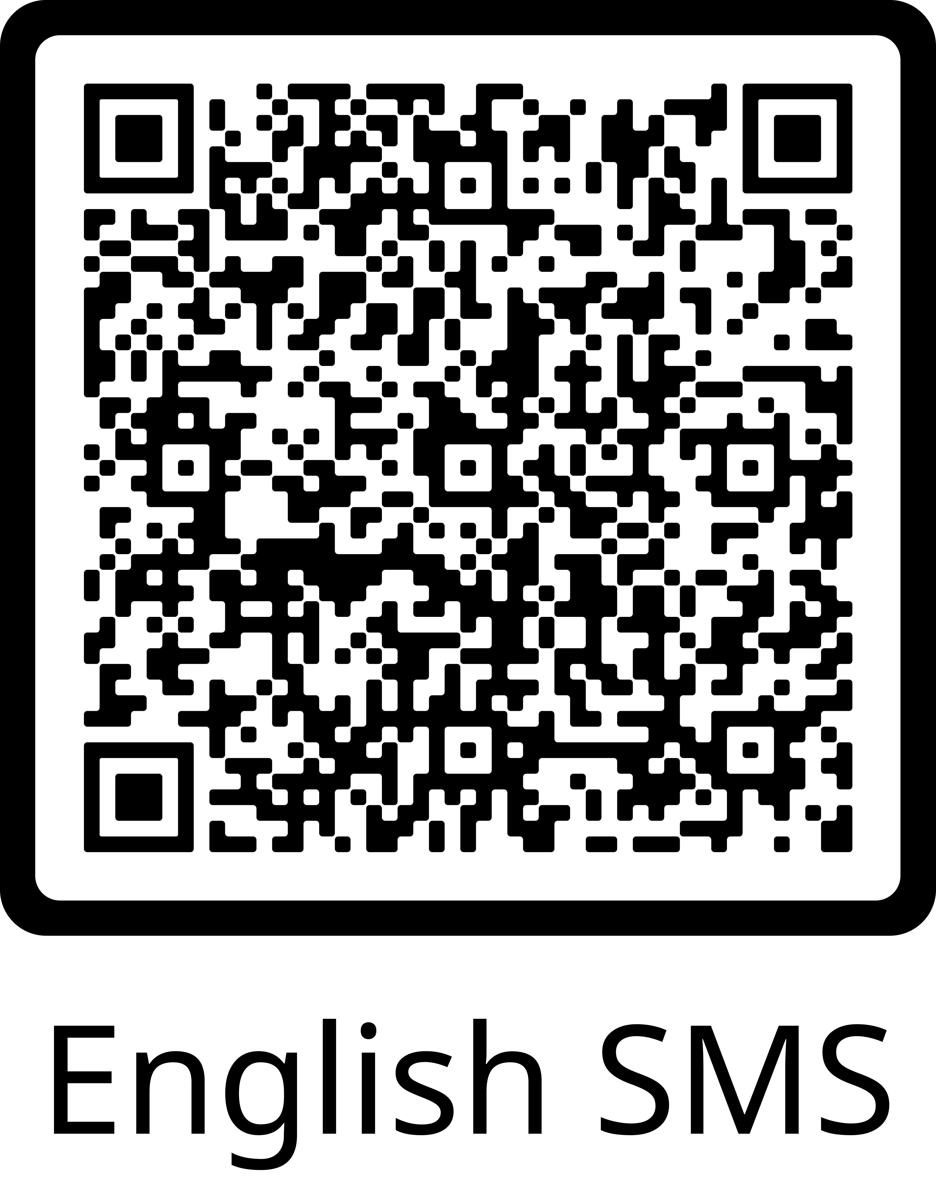 English SMS QR Code