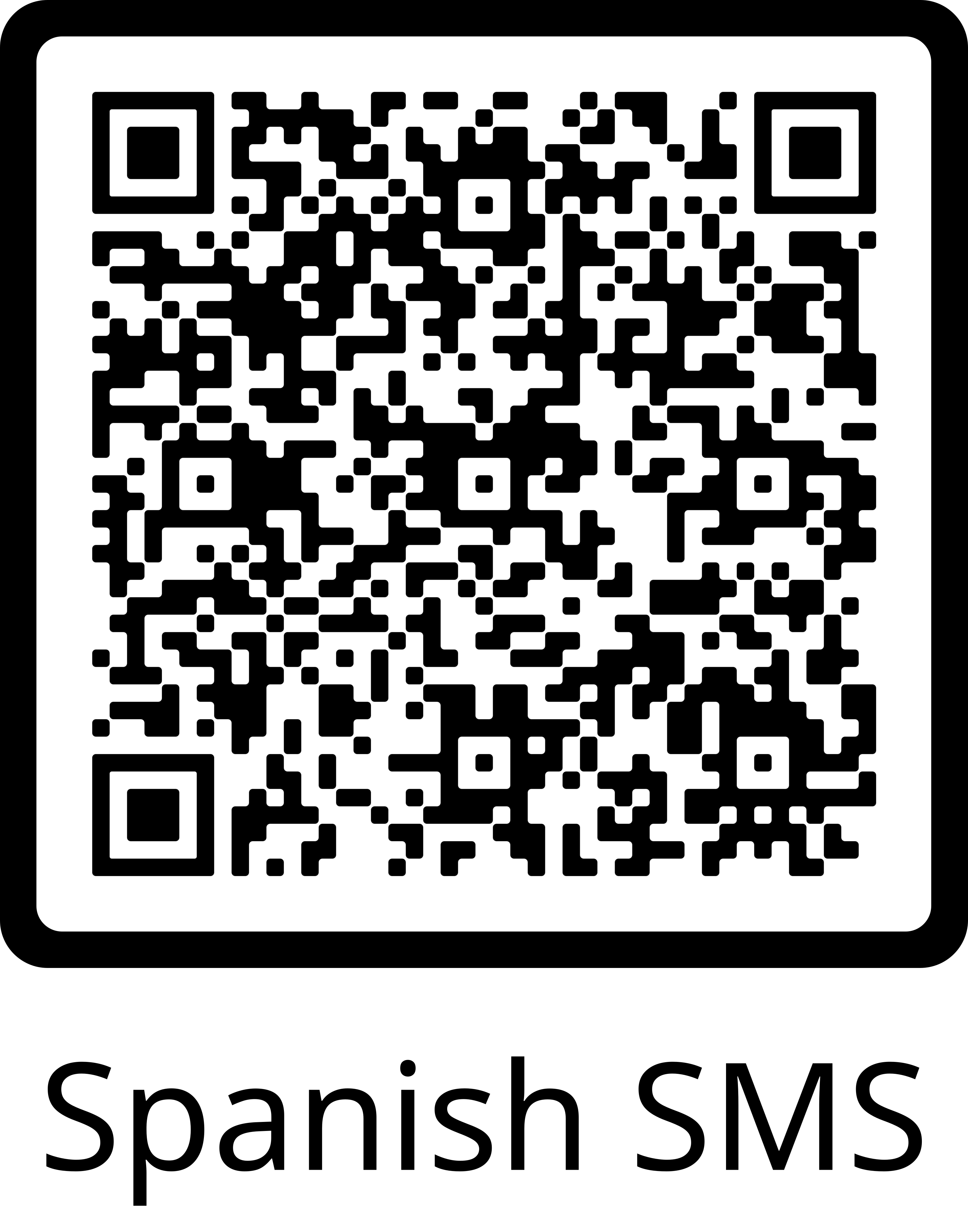 Spanish SMS QR Code